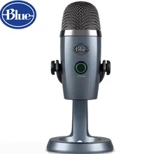 Синий YetiNano snow monster конденсаторный цифровой USB микрофон для подкастинга игры потокового скайпа вызова YouTube записи музыки
