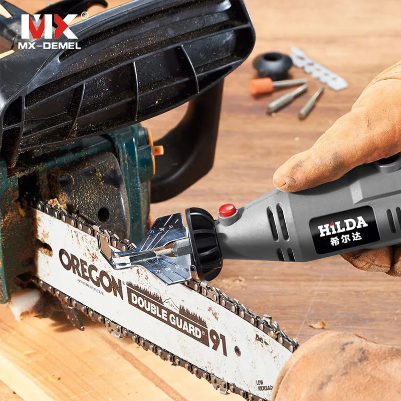 

MX-DEMEL Saw Sharpening Attachment Sharpener Guide Drill Adapter Dremel Style Drill Rotary Mini Drill Power Tool Accessories Set