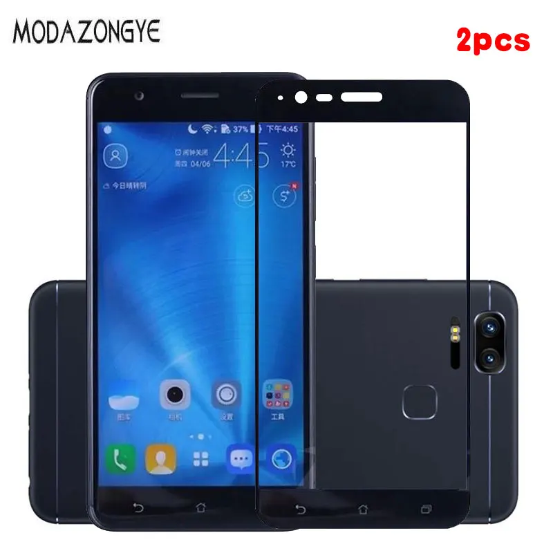 2 шт. закаленное стекло ASUS ZenFone 3 ZOOM ZE553KL защита для экрана Z01HD Z01HDA полное покрытие |