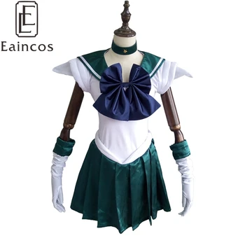 

Anime Sailor Moon Sailor Neptune Fighting Uniform Cosplay Christmas Party Costumes Dark Green Fancy Dress Custum Made