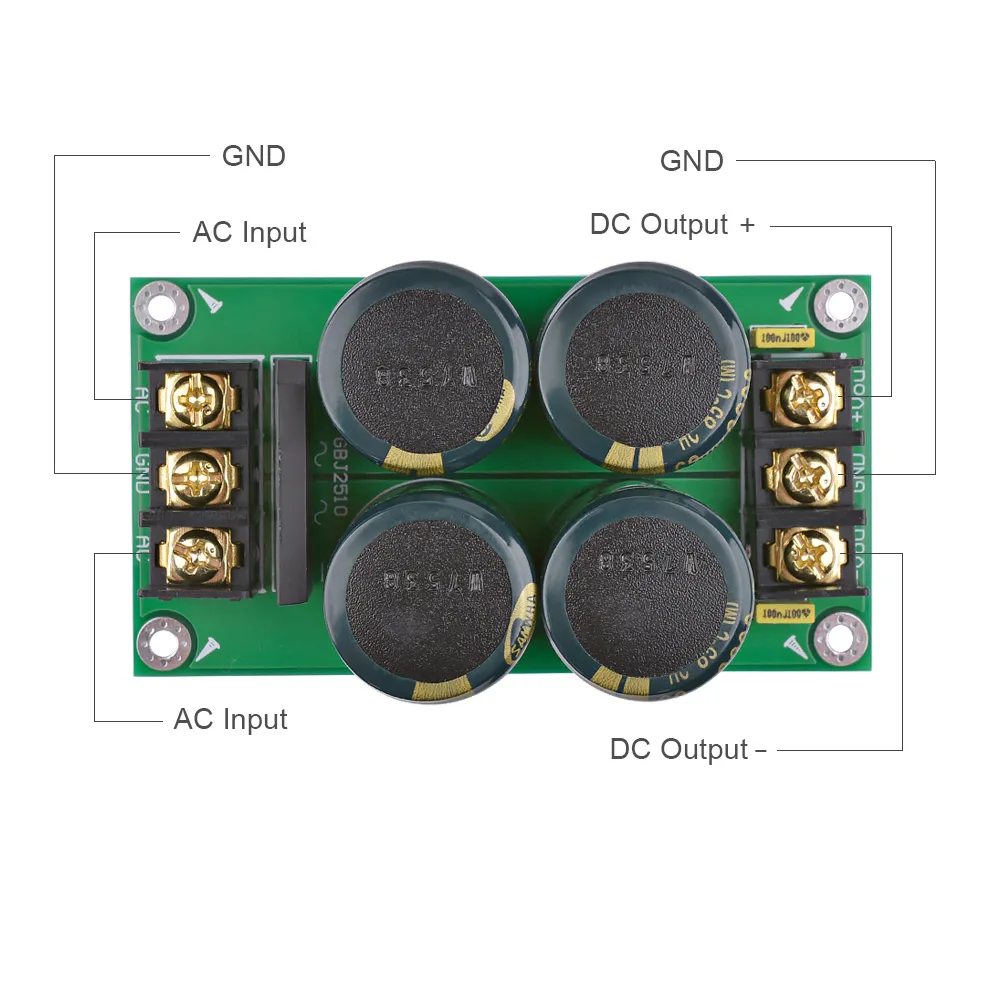 Baratos Amplificador de alta potencia rectificador filtro condensador de fiebre filtro amplificador de potencia Placa de Audio rectificador fuente de alimentación