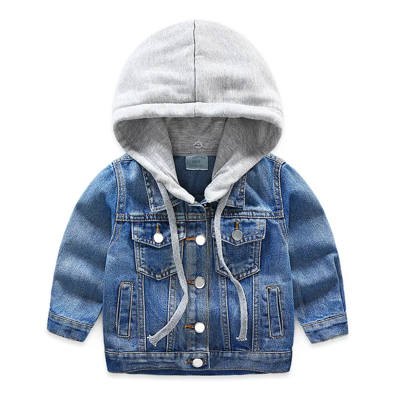 

Baby Hat Denim Jacket 2019 Autumn New Boy Suit Children's Single Breasted Top Baby Boy Wear Children Single Breasted Jacket