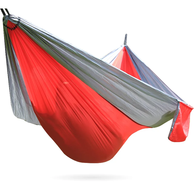 

2022 Dropshipping Parachute Nylon Camping Hammock Outdoor Camping Hammocks Double Person Portable Swing Hammock