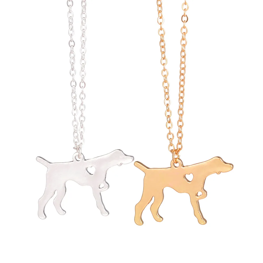 

Fashion Gold Silver 1pc German Short Haired Pointer Dog Necklace Dog Breed Memorial Pet Lover Gift English Pointer lovers