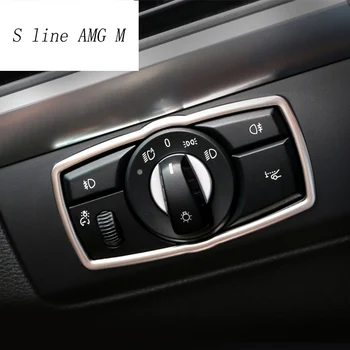 

Car Styling Stickers headlight switch decoration paillette Cover headlight conversion switch trim For BMW X5 e70 f15 X6 E71 f16