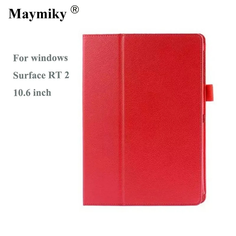 

For 2013 Windows Surface RT 2 RT2 Case Litchi Pattern PU Leather Case For Windows Surface RT 1 10.6 inch Cover Case + Free Gift