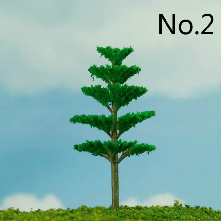 200PcsLot 1500 Scale Mini Plastic Model Trees Train Railroad Scenery for House Classroom Park Layout Scene Kids Toy (1)