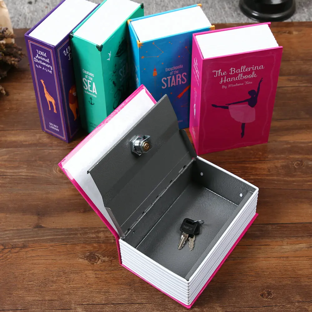 WOFO Secret Book Piggy Bank Money Hidden Secret Security Safe Lock Cash