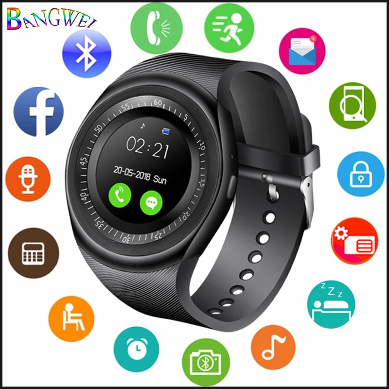 BANGWEI 2018 Новые Bluetooth умные часы спортивный шагомер для мужчин и женщин с sim картой