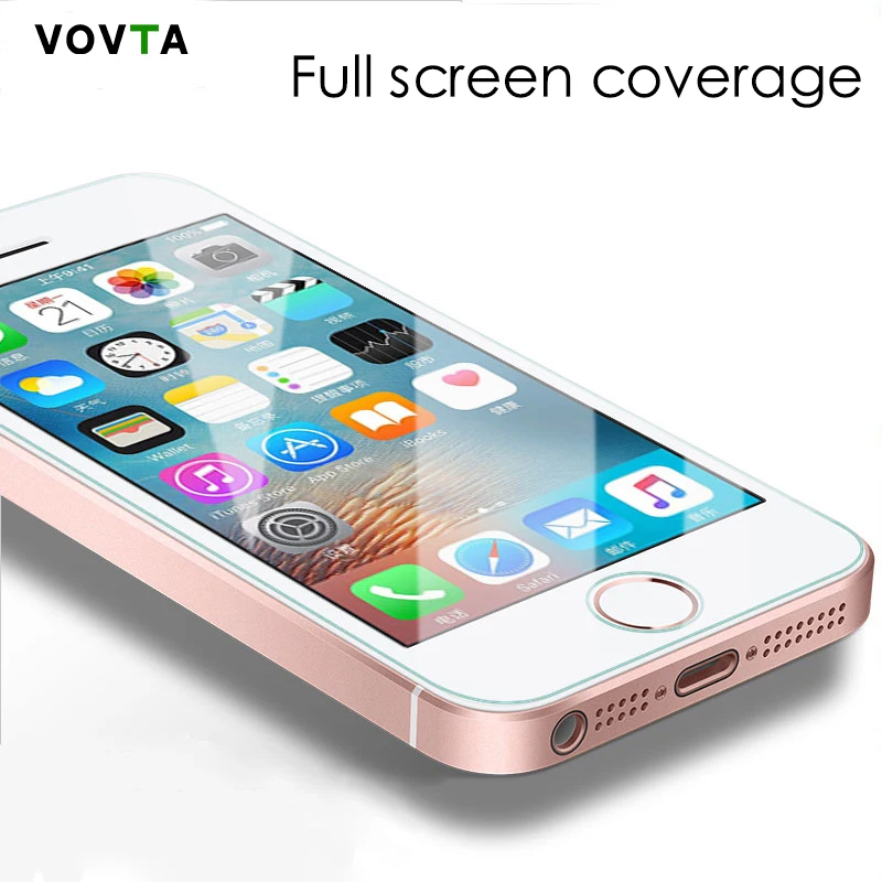 0.26mm Tempered Glass for iphone 5s 6 6 s 7 Plus Protective film 9 H Premium Screen Protector for iPhone 5 8 SE Tempered Glass10