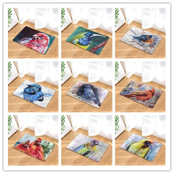 

Nordic style Bird mat bedroom rug kitchen bathroom mat rectangular door mat