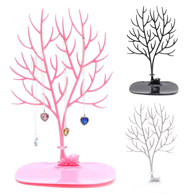 Jewelry Necklace Ring Earring Tree Deer Stand Display Organizer Jewelry Necklace Ring Earring Tree Deer Stand Display Organizer Holder Show Rack