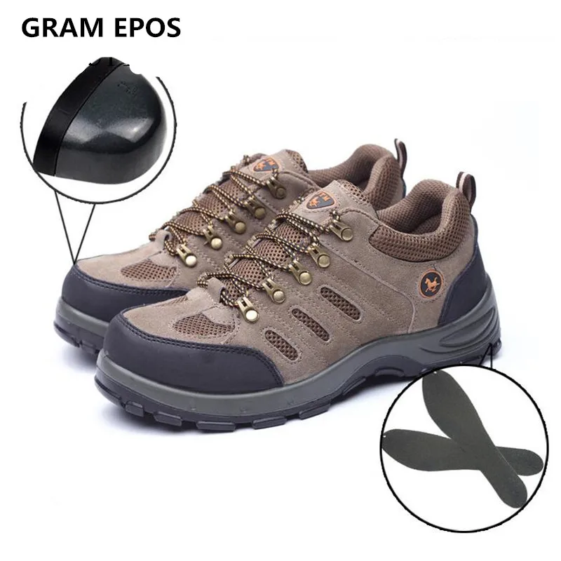 2017 Men Winter oxfords high top Boots Work Safety Shoes Steel Toe Cap