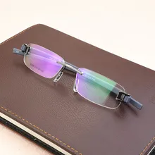 Бескаркасные очки для глаз оправы для мужчин эластичные зеркальные ножки очки оправа для женщин Myroid компьютерная индивидуальная рецептурная оптика