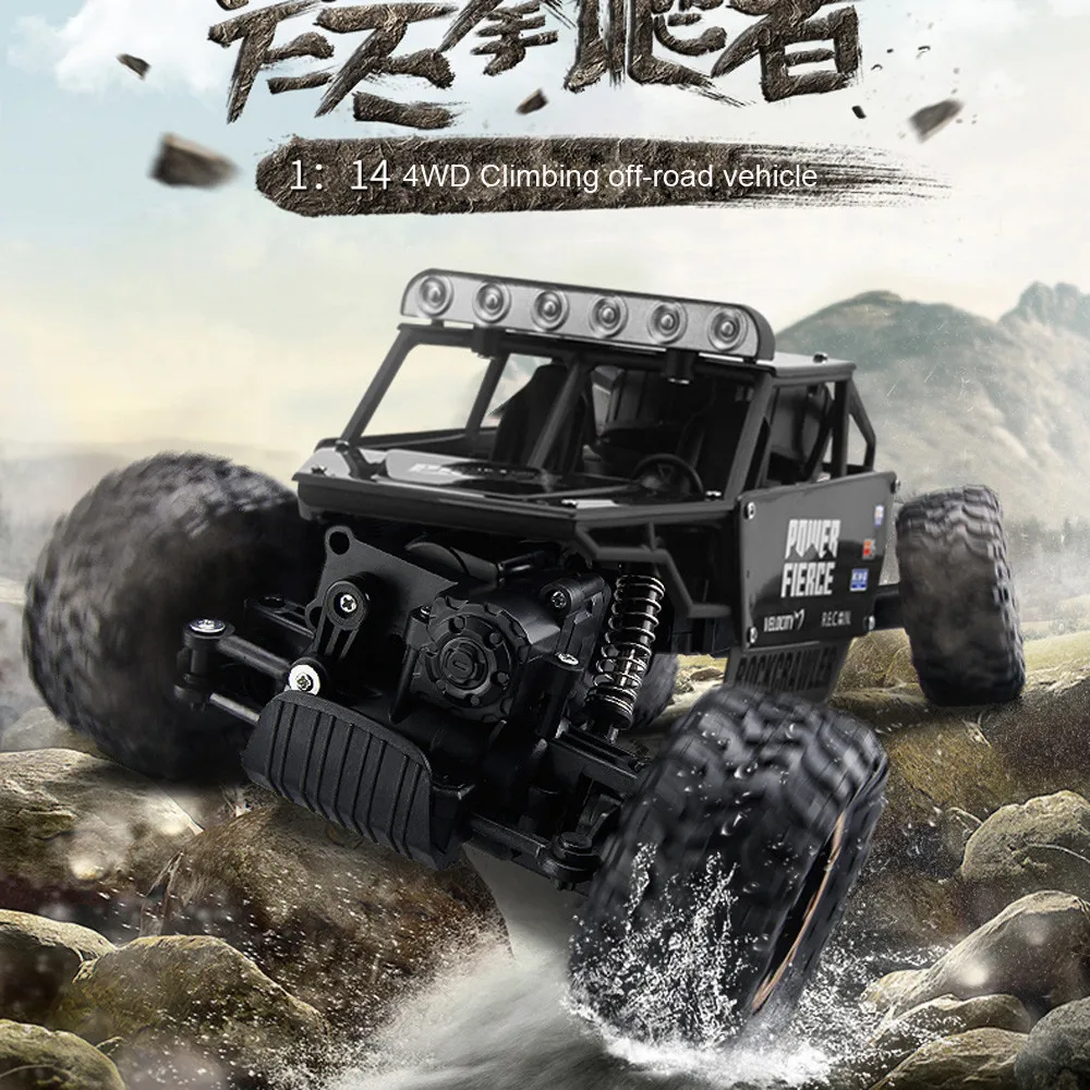 

Kid Fun Toy Gift Anti-stress Boy Girl Adult 1:14 High Speed Remote Control RC Rock Crawler Racing Car Off Road Truck 2.4Ghz
