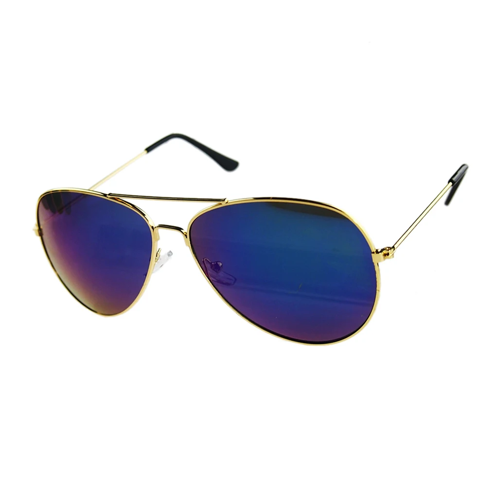 Солнцезащитные очки для женщин и мужчин, металлическая оправа, UV400, светоотражающие линзы