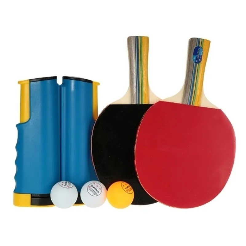 

15% Table Tennis Portable Sports To Go Set 1 Pair of Bat + 3 Balls + 1 Net