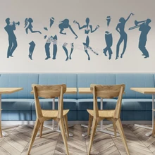 Наклейка на стену для сальсы, танцев, латиноамериканских танцев, сальса, Куба, наклейка на стену для танцевальной студии, детская комната, декор для гостиной, Фреска EB282