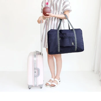 

Women Luggage Travel Handbags New Fashion Portable Large Capacity Bag Female Nylon WaterProof Unisex Folding Bag Travel Pouch