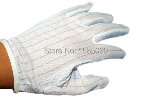 

free shipping 20pairs ESD safe Anti-static Anti skid Gloves large