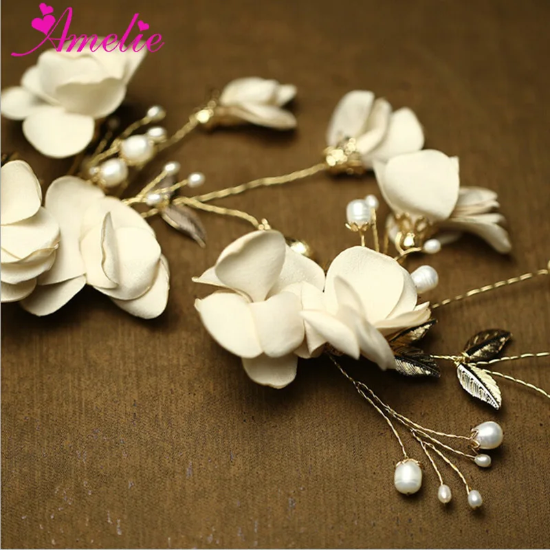 

12pcs Lot Victorian Style Handmade Beach Party Flower Hairclips Wedding Costume Jewellery Side Floral Clips
