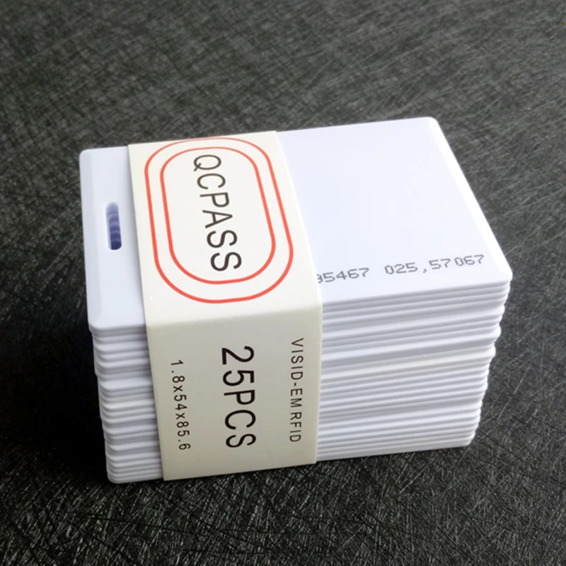 

50Pcs 125KHz Smart ID Key Tag Card RFID Access Control Key Card Proximity EM4100 TK4100 Keyfobs Keychains NFC Token Badge