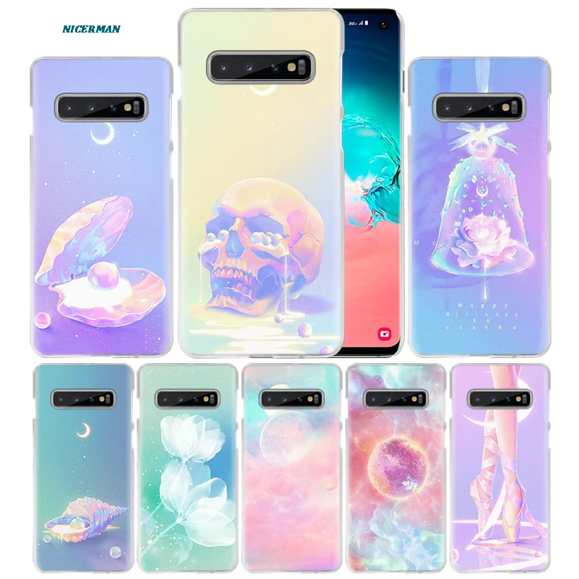 

Magic Pearl Skull Case for Samsung Galaxy S10 5G S10e S9 S8 M40 M30 M20 M10 J4 J6 Plus J8 2018 Note 8 9 Hard PC Phone Cover Capa