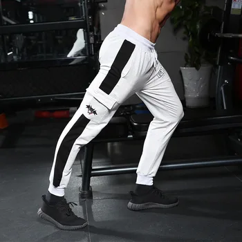 

Gyms men's sportswear 2019 casual new bodybuilding men's fitness trousers jogger streetwear fashion men's clothing