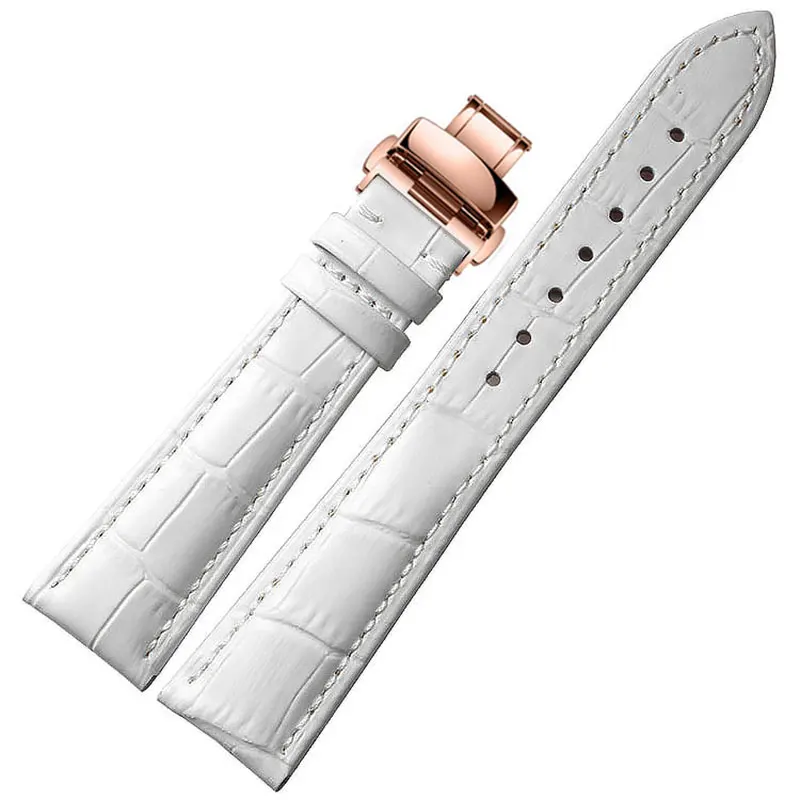 14mm 16mm 18mm 20mm 22mm Rose Gold Watch buckle Genuine Leather