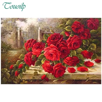 

Diamond Painting,Cross Stitch,Full,5D,DIY,Gift,Red rose ,Needlework,Embroidery,Round Rhinestone,Decoration,Christmas Crafts
