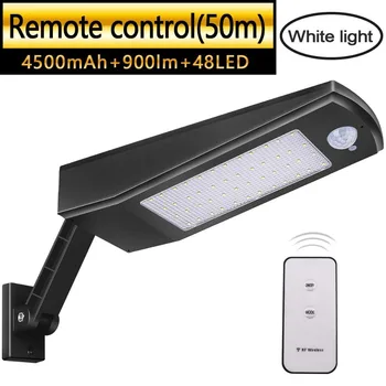 

Solar Outdoor Lights 48 LED Remote Control 4 Modes Infrared Motion Sensor Waterproof Security Lights with Adjustable Angle