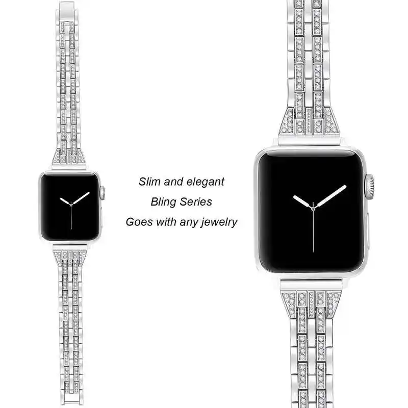 Ремешок Joyozy из нержавеющей стали для Apple Watch 38 мм 42 мм ремешок для умных часов металлический браслет для Apple Watch серии 4 3 2 1 - Цвет ремешка: Silver