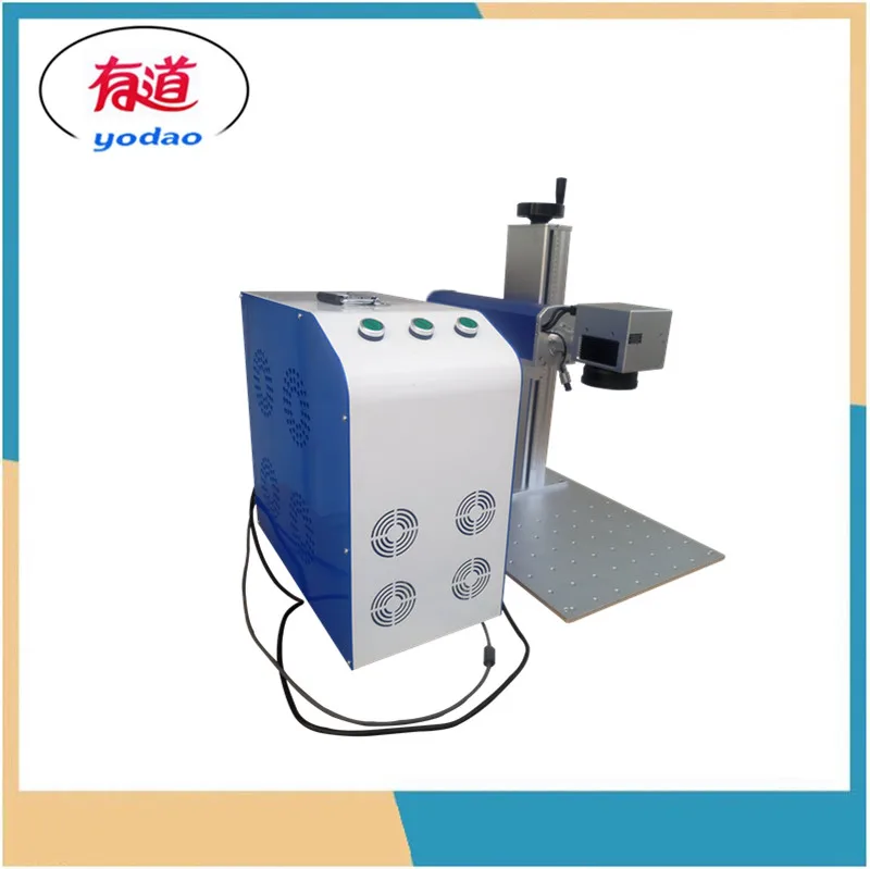 

Fiber laser marking machine for metal split fiber laser marking 20w 30w used for key ring phone engraving raycus max