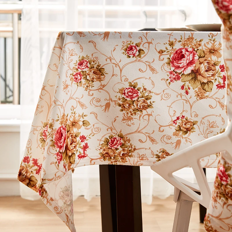 7styles Table Cloth Pastoral Tablecloth Rectangular Dining Table Cover For Kitchen Decorative Obrus