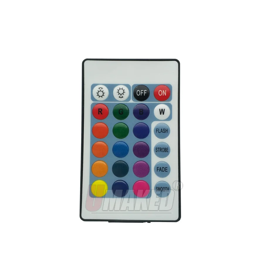Контроллер RGB с ик подсветкой 5 в 12 24 клавиши 1 комплект|Контролеры RGB| |