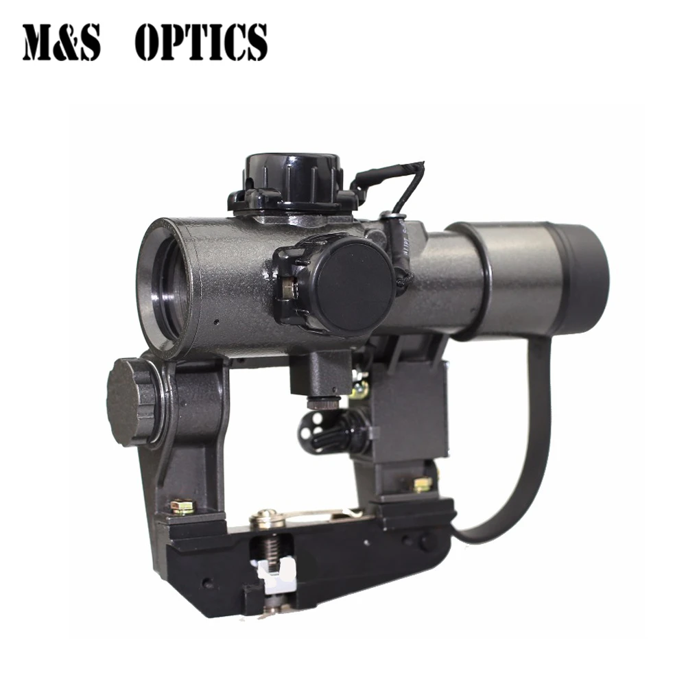 M&s Optics Recoil Resistant Compact Svd 1x 30 Tactical Red Dot Collimator Sight Scope Hunting