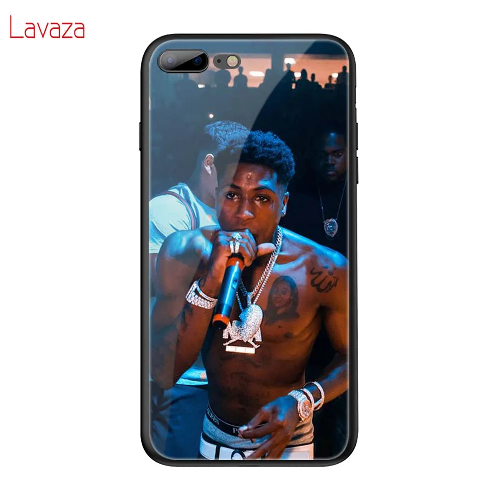 Lavaza Youngboy никогда не сломался снова закаленное стекло TPU чехол для iPhone 6 6S 7 8 Plus 5 5S SE XR X XS 11 Pro MAX чехол - Цвет: TG18