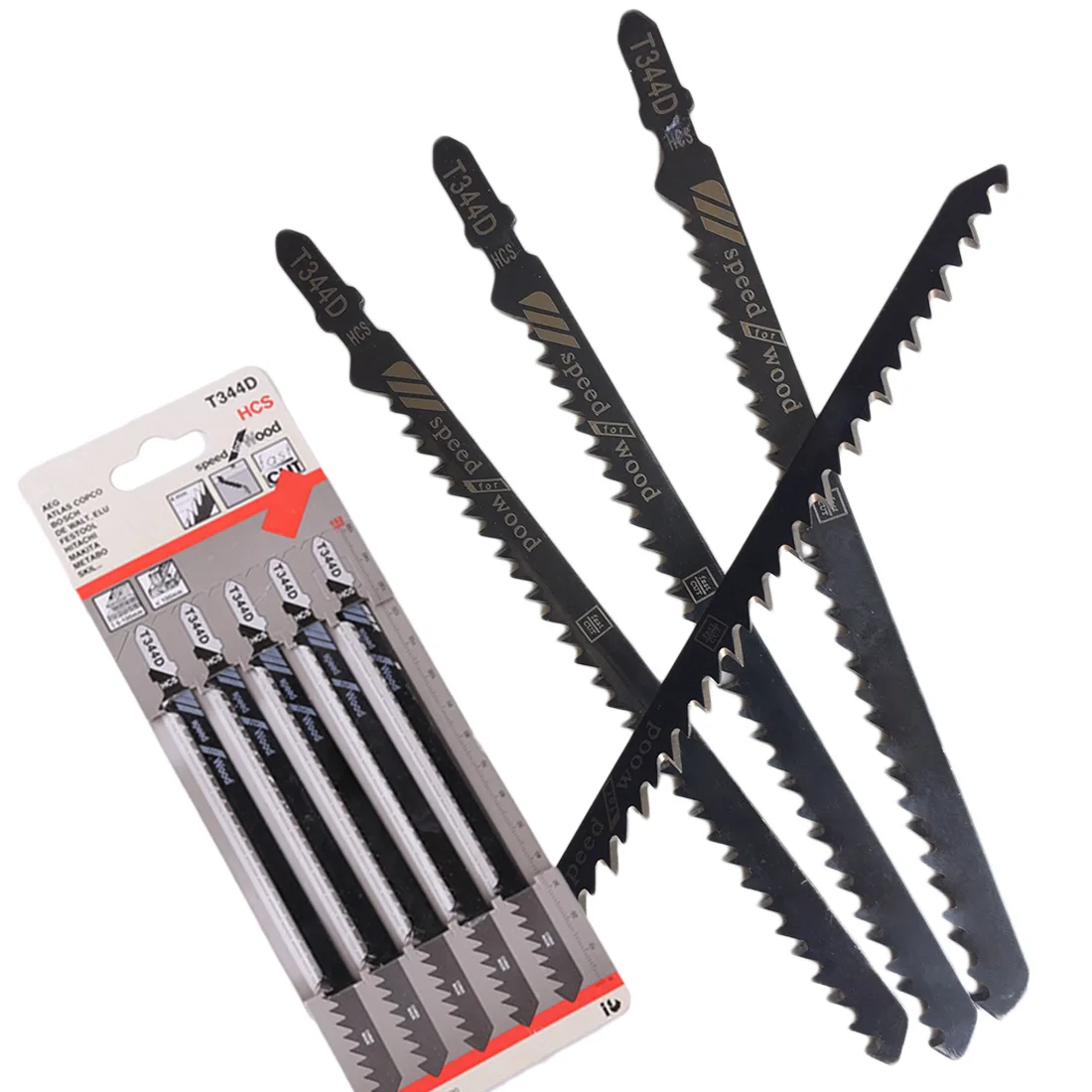 

10PCS 152mm T344D Super-long Saw Blades Clean Cutting For Wood PVC Fibreboard Reciprocating Saw Blade Power Tools