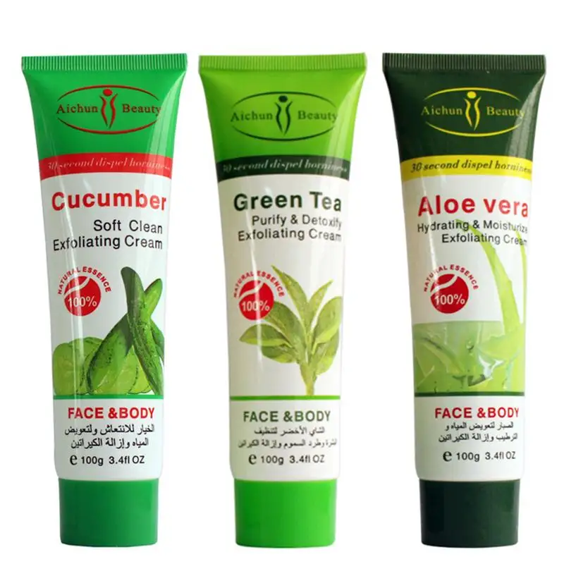 

Aloe Green Tea Exfoliating Gel Mild Moisturizing Facial Exfoliating Anti Winkle Cream