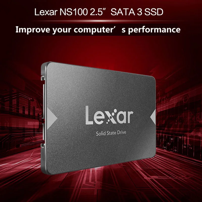 Lexar NS100 SSD жесткий диск SATA III 2," 256 ГБ Внутренний твердотельный накопитель 512 ГБ ноутбук твердотельный диск SSD