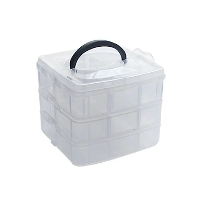 

Free shipping Free shipping Transparent Portable Large Jewelry Organizer Storage Box Container Case Display