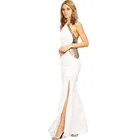 Save 20.97 on RA80096 Best selling white party maxi dresses long o-neck sleeveless floor length lady fashion dress evening elegant women dress