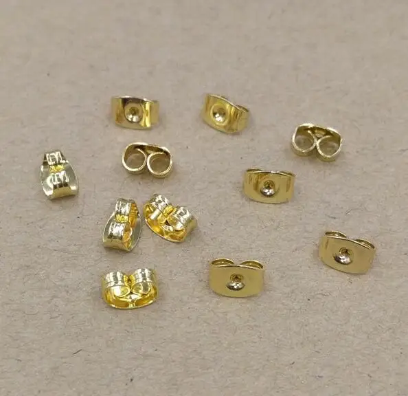 4*7mm Copper with Bronze/Silver/Gold Color Studs Earring,Earmuffs