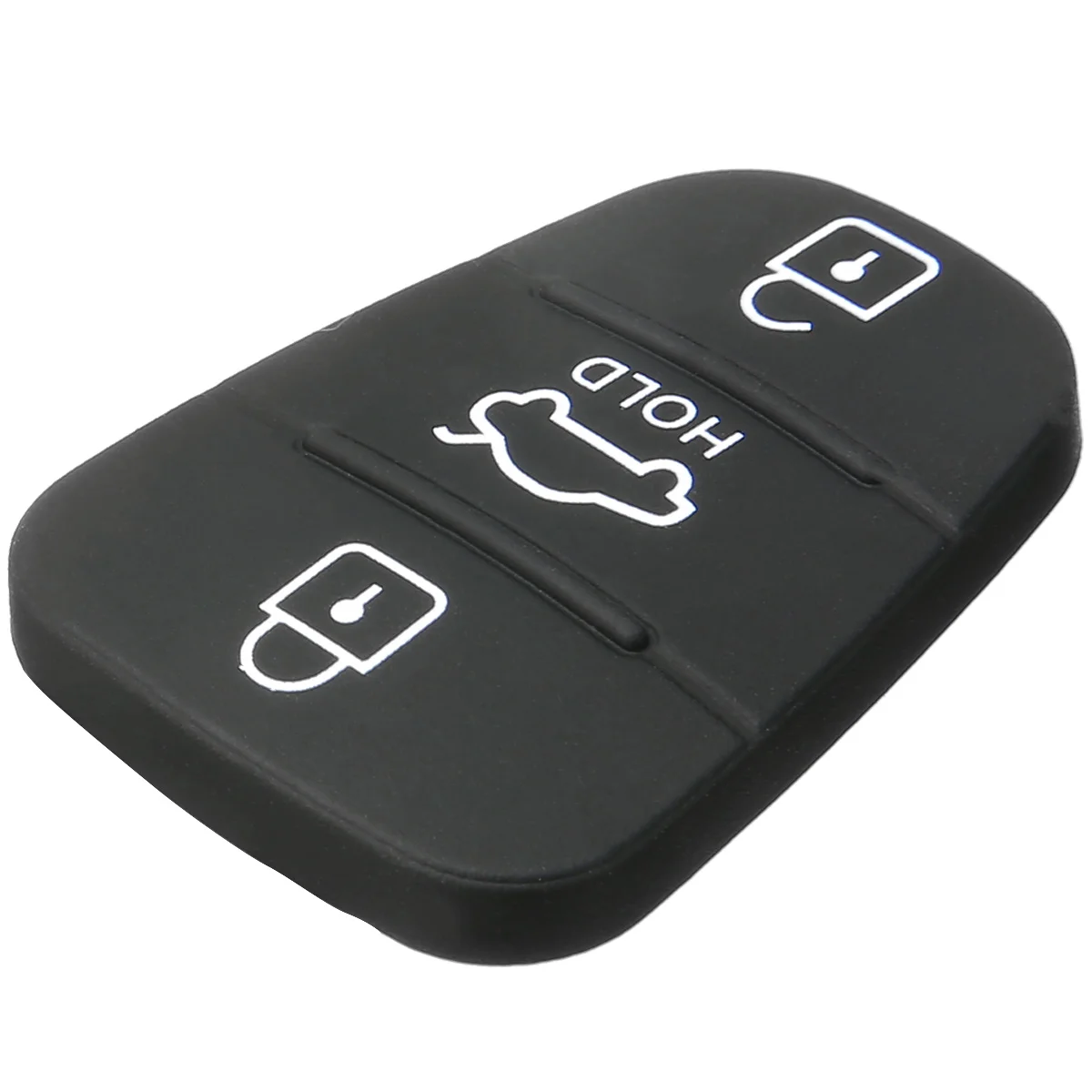 New Arrival 3 Button Remote Key Fob Case Rubber Pad Flip Key Shell For Hyundai i20 i30 Kia Solaris Rio Sorento Sportage Ceed