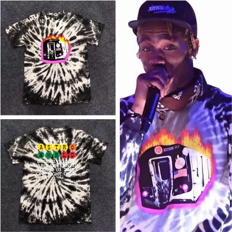 

Travis Scott Astroworld Tour Vegas TShirt Men Women Heron Preston Top Tee 2019ss Marcelo Burlon Palm Angels ASTROWORLD Tshirt