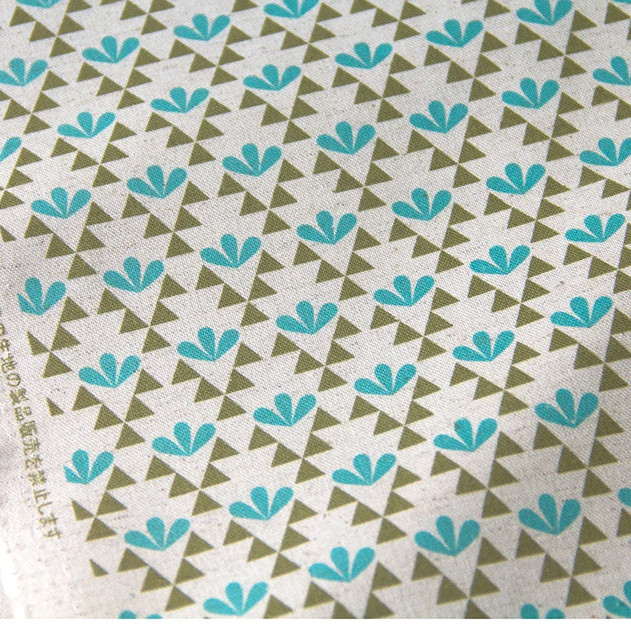 

50cm*110cm Japanese KOKKA Cotton Linen Fabric DIY Patchwork Fabric Quilting Cloth Leaf A