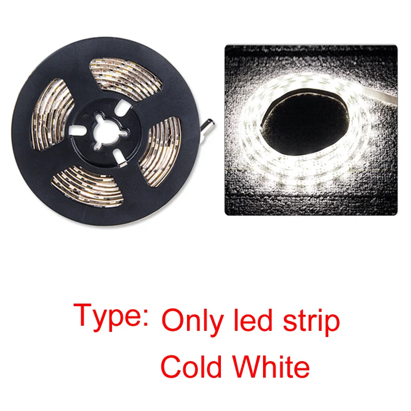 cold white strip DIY 1-5 м кухонный светодиодный светильник датчик движения ручной развертки шкаф свет шкаф затемнения DC 12 В светодиодные полосы света для освещения спальни - Цвет: cold white strip