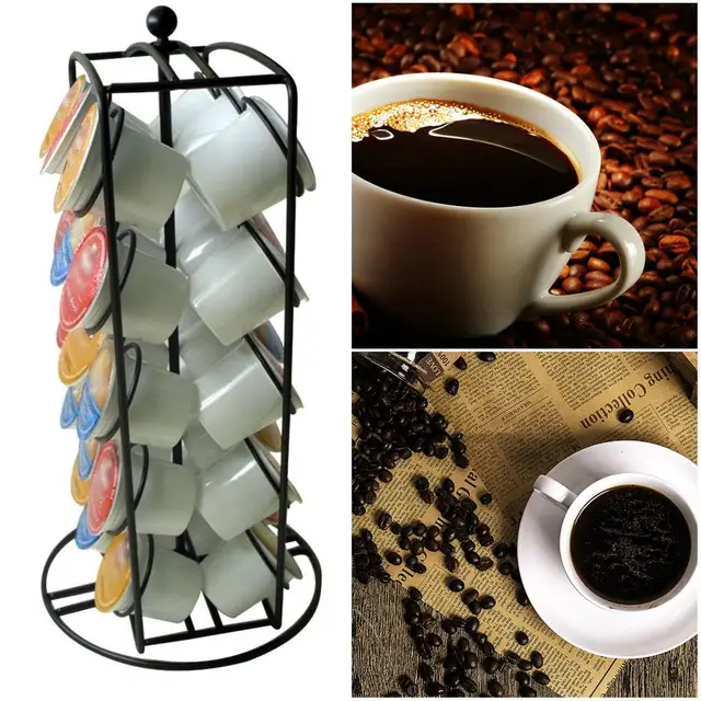 Cheap Coffee Pod Holder and Organizer for 30 Coffee Pods Creamer Pods for Nescafe Dolce Gusto Home Bar Tool