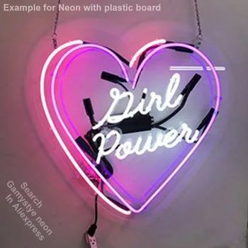 Neon for the Cali Sun & Fun NEON Bulbs Lamp Red Heart GLASS Tube Decor Wall Club BedRoom Handcraft Advertise wholesale Art work 4