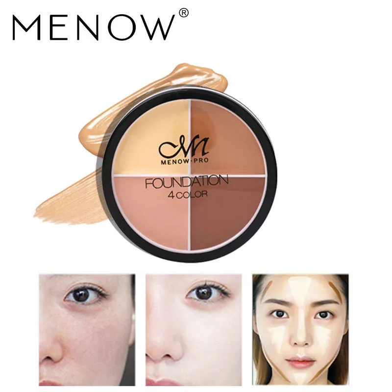 

MENOW Make up set control oil breathable powder& Face Concealer Cream Long Lasting Whitten Waterproof Concealer Cosmetic MZ1